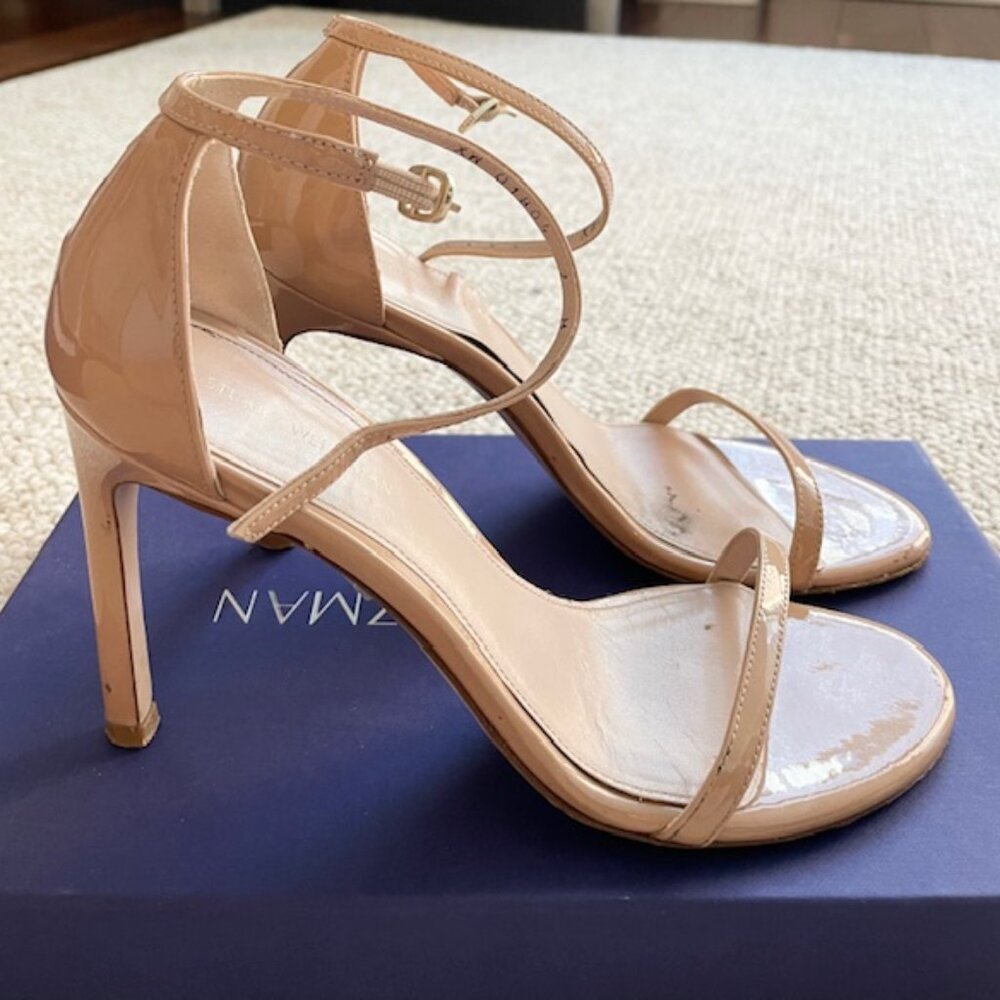 Stuart Weitzman Nude Strappy Sandals